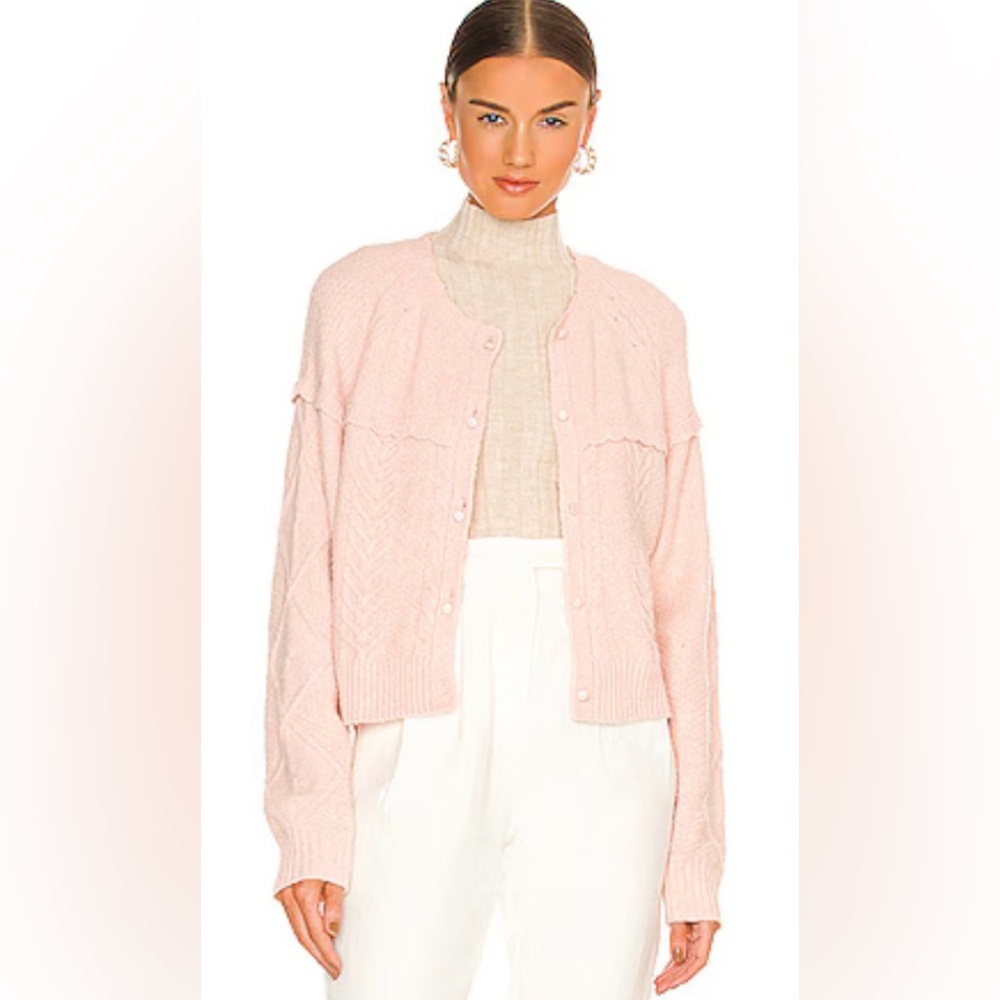 NWT Central Park West Riley Women's Soft Peach Cardigan